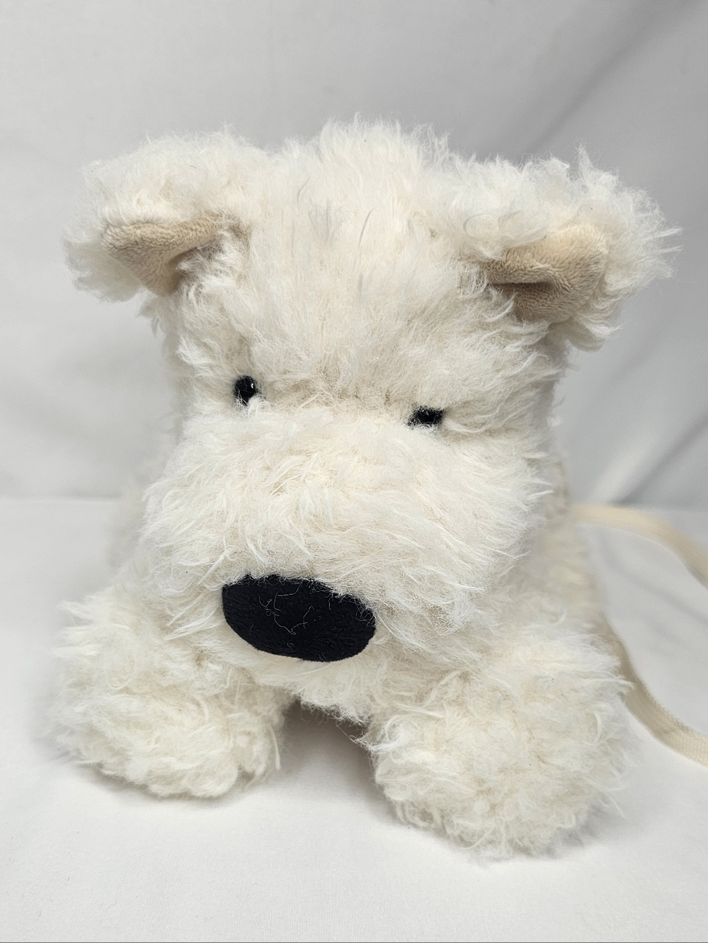 Jellycat Munro Scottie Dog Bag Plush White Terrier Puppy Crossbody Purse Rare - Picture 2 of 14